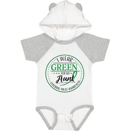 

Inktastic I Wear Green for My Aunt- Cerebral Palsy Awareness Gift Baby Boy or Baby Girl Bodysuit