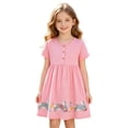 thumbnail image 5 of Glisme Dress For Girls Sleeveless Crewneck Dresses Cartoon Graphic Cute Toddler Daily Wear 2-3 Years Red, 5 of 9