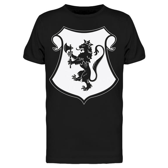 Heraldic Lion Emblem T-Shirt Men -Image by Shutterstock, Male 3X-Large