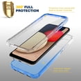 thumbnail image 2 of Samsung Galaxy A72 5G Case With Built-in Screen Protector, Rosebono Hybrid Gradient Transparent Soft TPU Clear Skin Cover 360 Protection Case For Samsung Galaxy A72 5G (Blue), 2 of 5