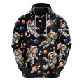 thumbnail image 3 of Sudadera con capucha con estampado 3D de gato arcoíris y galaxia para hombre, ropa con diseño de dibujos animados, sudaderas de gatos, ropa de calle masculina de hip hop, sudadera con capucha con taco, 3 of 5