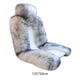 thumbnail image 5 of Funda de asiento de felpa, cálida y esponjosa, universal, para coche y camión. Blanco Gris, 5 of 5