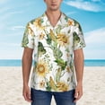 thumbnail image 4 of Haiem Watercolor Bright Sunflowers Printed Hawaiian Shirt for Men - Men’s Casual Beach Summer Shirts - Stretch Fabric with Modern Fit-3X-Large, 4 of 9