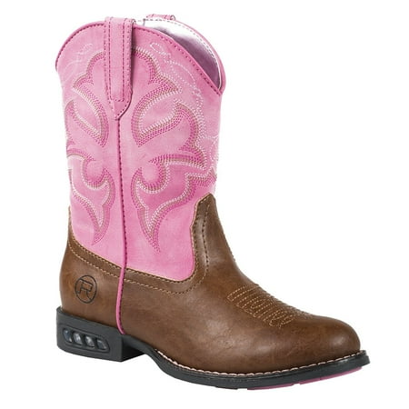 

Roper Boys 09-018-1201-1234 (DS)Little Kids Lightning Round Toe Cowgirl Boot 12 Pink