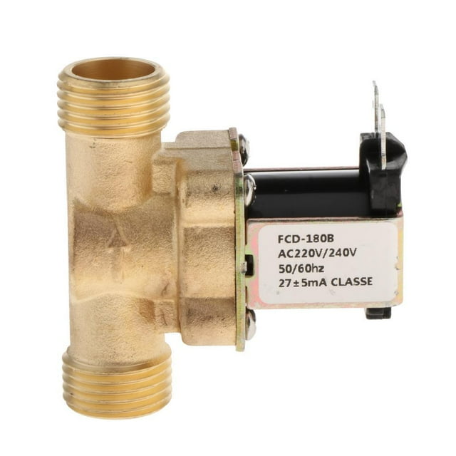 1/2 `` DC12 / 24 / 220V Válvula Solenoide Eléctrica de Latón Normalmente Cerrada Válvula de Agua para de Agua Entrada DC220V shamjiam Válvula solenoide eléctrica