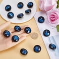 thumbnail image 3 of 20Pcs 25mm Resin Shank Button 1-Hole Beveled Cut Glass Shiny Blue Sewing Shank Buttons for DIY Sewing Crafts Sweater Uniform Blouse Jacket Clothing Hat Embellishments Jewelry Making, 3 of 6