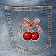 thumbnail image 5 of Jiibva 12Pcs Cherry Iron on Patches Cute Cherry Applique Patches Sew on Repair Embroidered Skull Lip Aestheticgirly Style Iron on Patches for Clothing Backpack Hat Backpacks DIY Christmas Decoration, 5 of 7