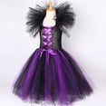 thumbnail image 4 of Vestido De Tutú De Bruja Malvada Púrpura Para Niñas , Disfraz De Halloween Para Niños , Cosplay , Fiesta , Vestidos , Gorra, 4 of 4
