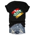 thumbnail image 2 of Juneteenth&Black History Print Crew Neck T-shirt, Four seasons casual short-sleeved round neck T-shirt, Women'S Clothing, 2 of 7