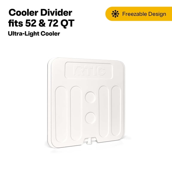 RTIC Freezable Cooler Divider for 52 QT and 72QT Wheeled and Non-Wheeled Ultra-Light Coolers