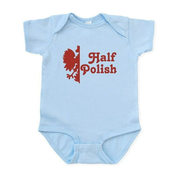CafePress - Half Polish Infant Bodysuit - Baby Light Bodysuit, Size Newborn - 24 Months