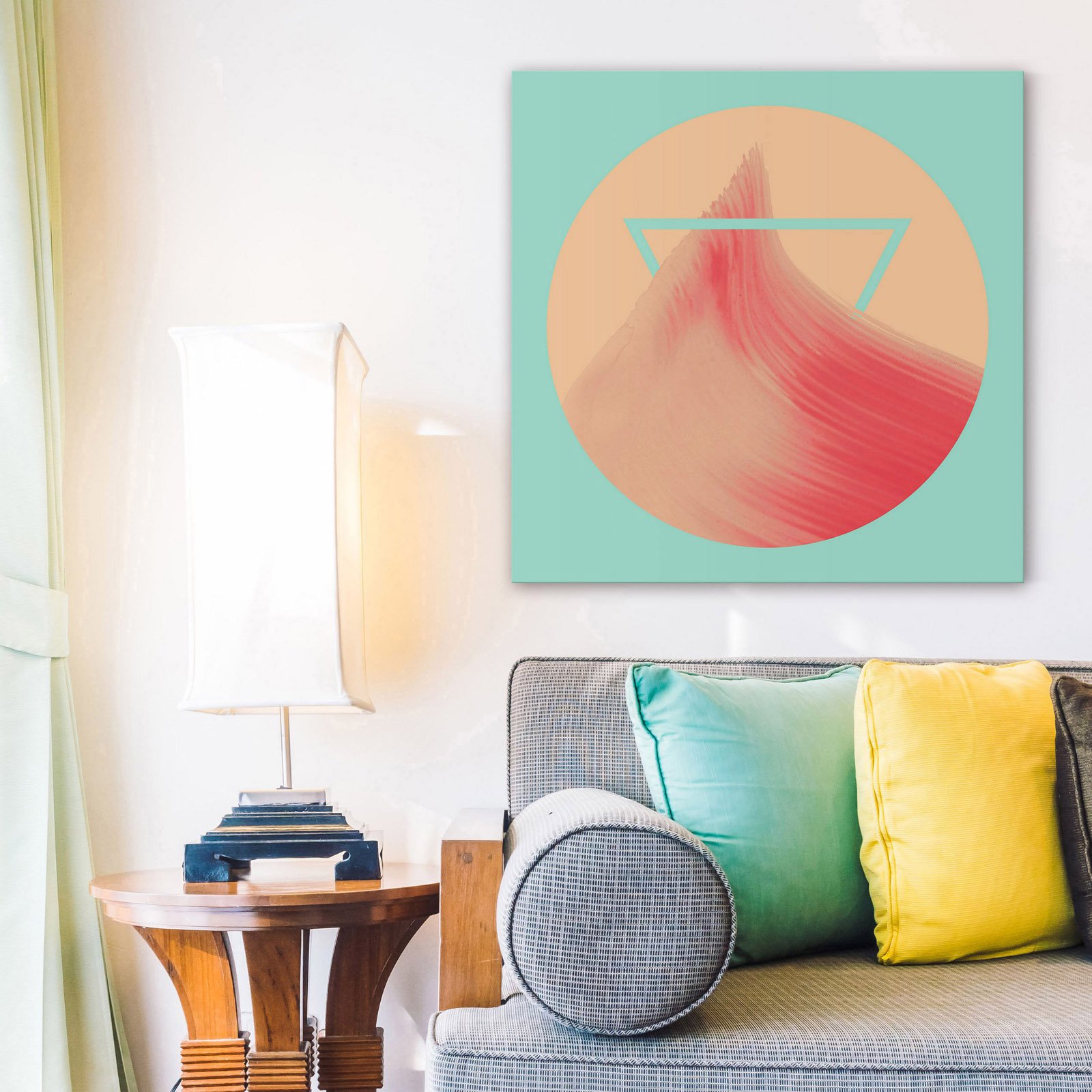 Marmont Hill Pink Peak Painting on Wrapped Canvas