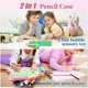 thumbnail image 3 of Pop Pencil Case Pencil Bag for Girls Kids Cute Fidget Pencil Box Organizer Unicorn Pen Case Holders Pop Bubble Make Up Pouch Silicone Cosmetic Bags wi, 3 of 4