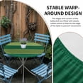 thumbnail image 6 of Round Fitted Tablecloth with Elastic Green Wood Grain Tablecloths Farm Barn Wooden Stripes Patio Table Cover for Kitchen Dinner Party Picnic Decor Indoor Outdoor Fits Tables up to 36"- 44" Diameter, 6 of 9