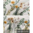 thumbnail image 6 of Spring Floral Kitchen Valances for Windows Farmhouse Linen Window Valance Curtain for Living Room Window Treatment Vintage Summer Botanical Watercolor Valance Rod Pocket Topper Drape, 42 x 12 Inch, 6 of 6