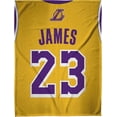 thumbnail image 3 of Los Angeles Lakers Lebron James 60 X 80 Raschel Plush #23 Blanket An Nba Throw, 3 of 6