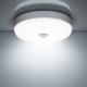 thumbnail image 1 of Luz de techo LED con sensor de movimiento 12W 1500LM 6500K Blanco frío IP56 Luz de techo LED redonda impermeable para escalera interior al aire libre Baño Garaje Corri, 1 of 5