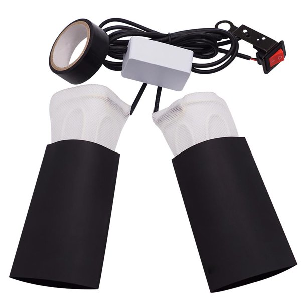 Almohadilla Térmica Para Manillar De Motocicleta De 20V-100V, 2*10W, Tela No Tejida Universal, Empuñadura Calefactable Para Motocicleta, Calentador De Manos Para Manillar De Invierno Eigraketly VI004119-00