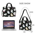 thumbnail image 3 of FORMRS 16" Laptop Bag Carrying Sleeve Case with Handle Travel Shoulder Briefcase, White Halloween Ghost, 3 of 8