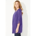 thumbnail image 3 of Catherines Women's Plus Size Shadow Stripe Cardigan, 3 of 3