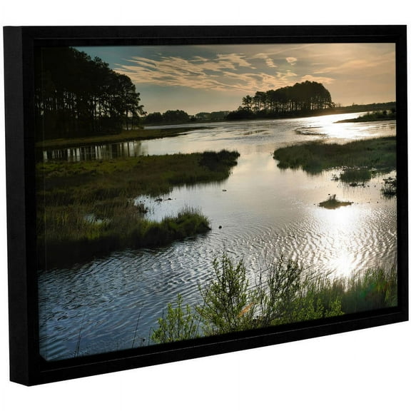 ArtWall Steve Ainsworth "Early Morning on Beach Drive II" Gallery-Wrapped Floater-Framed Canvas