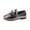 Bronze#10086, variant on Girl's Dance Sandals Closed Toe Dance Training Slippers for Kids Adjustable Strap Solid Color Soft Soled Shoes