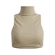thumbnail image 5 of Top sin hombros de punto acanalado ajustado para mujer: bralette sensual de cuello alto para fiestas y salidas nocturnas, 5 of 5