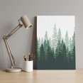 thumbnail image 4 of Ships Next Day Canvas Wall Art 16"x20",Green Ombre Wood Framed Canvas Print Painting,Primeval Forest Modern Abstract Art Aesthetics Ready to Hang Picture Wall Decor for Bedroom Living Room Dining, 4 of 9