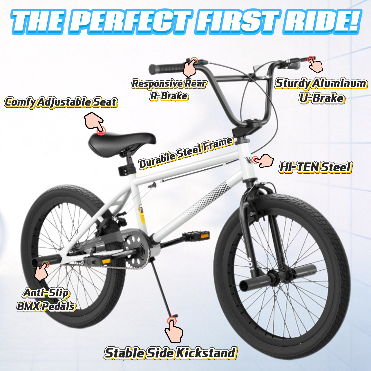 Korimefa 18 Inch BMX Bike for Kids Ages 5-9 photo 2
