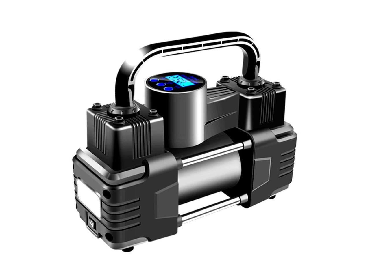 Tire Inflator Portable Air Compressor+Toolbox/ for Car Fast Tire Pumpx,12V 150PSI Dual Power Air