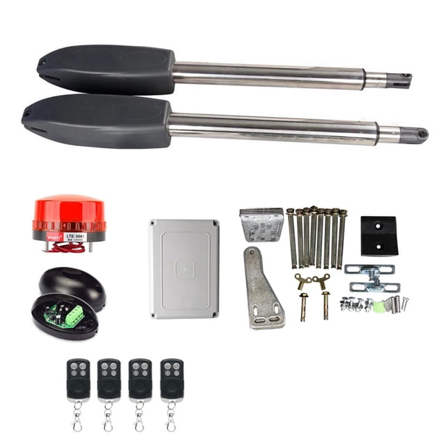 PKM-C02 Ouvre-Portail Électrique Automatique Robuste, Télécommande, Commande d'Accès au Moteur de Porte Battante, Fonctionnement ultra-Silencieux