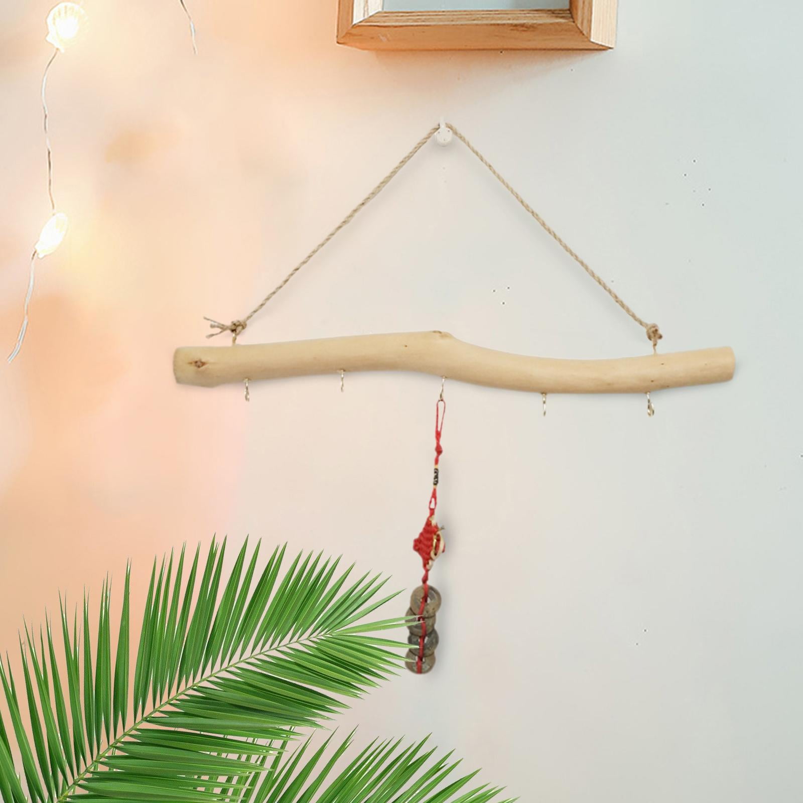 Driftwood Branch Hook Branch Hanger Rack Solid Wood Easy Using Durable Wall Hanging Decor Wooden Hook Wall Mount for Small Items Porch Hat bend