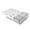 grey, variant on Drawer Style Storage Box, Plastic Stackable Organizer with Clear Front, Large Capacity Desk Shelf Container for Toys Stationery,white