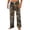 Coffee, variant on GrmtClth Mens Flannel Camo Sweatpants Baggy Straight Leg Elastic Waist All Season Y2K Streetwear Casual Long Bottoms Coffee XL