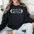 thumbnail image 3 of Floral Monogram Letter O Sweatshirt, Women's Custom Initial Botanical Pullover, Personalized Flower Design Cozy Top, 3 of 11