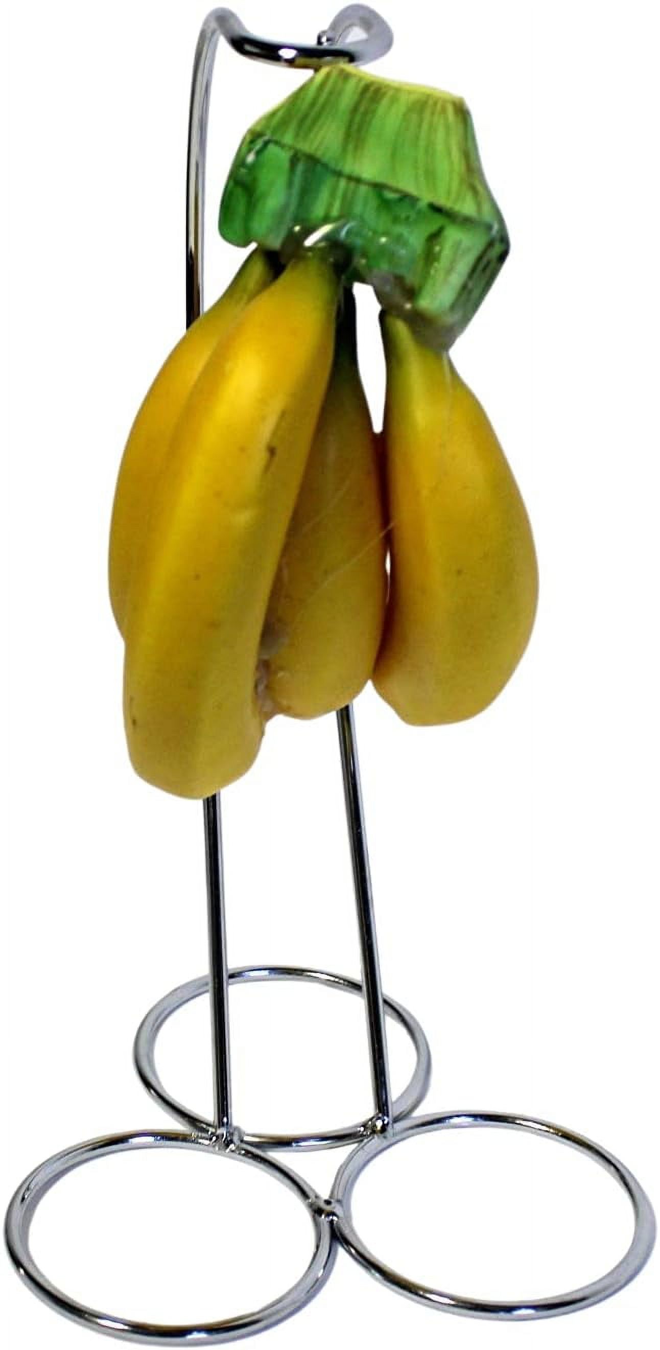 Silver Chrome Banana Tree Holder Ripen Fruit Evenly Prevents Bruising ...