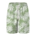 thumbnail image 4 of KPOPLK Men's Swim Trunks Quick Dry Beach Shorts Swimwear Bathing Suits Print Beach Casual Trouser Shorts(Green,XXXXL), 4 of 5