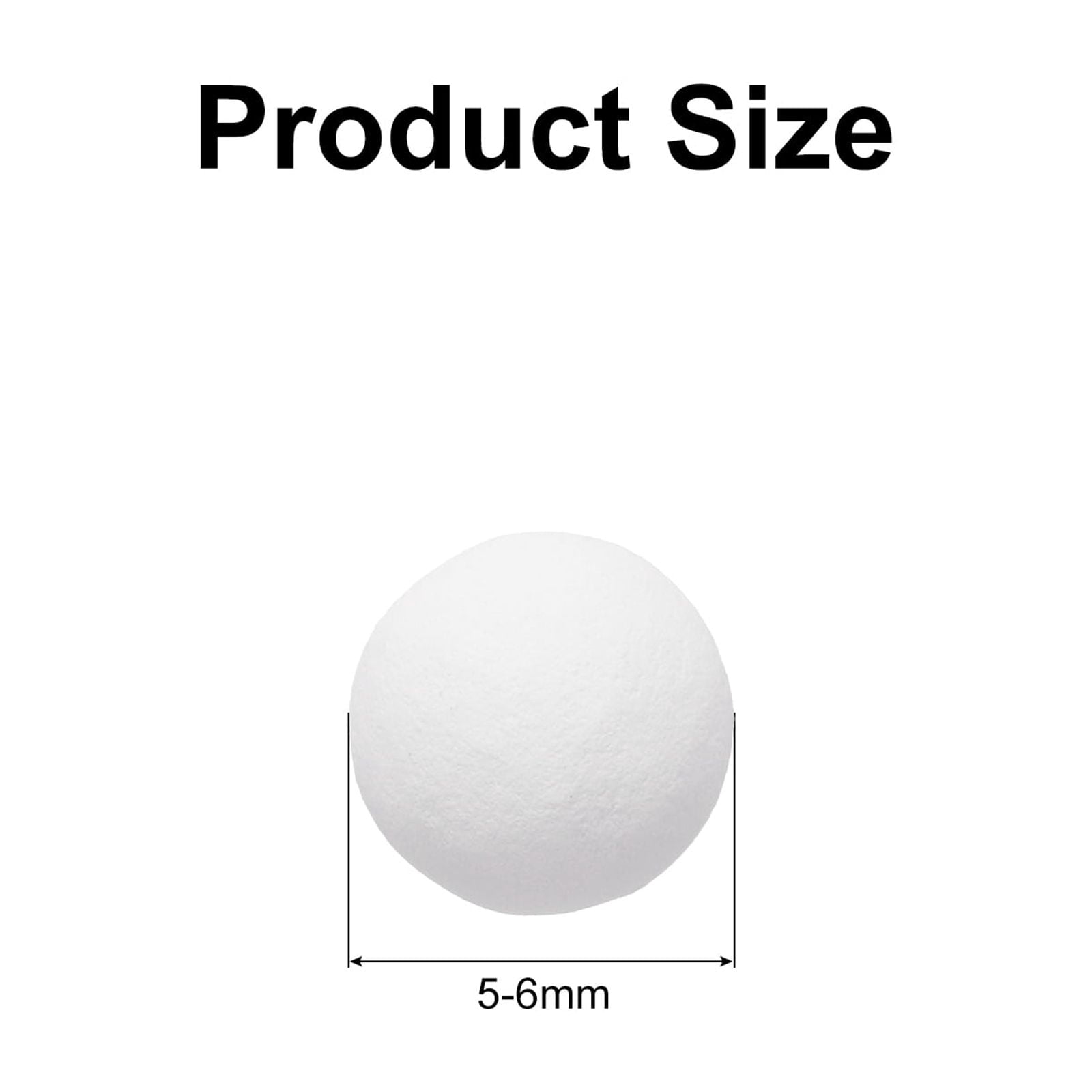Unique Bargains 3Pcs Replacement Shower Head Bead for Filter 5-6mm White