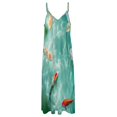 thumbnail image 4 of Lucky Koi Fish Lotus Leaf Sleeveless Dress Woman Fashion Long Dresses Women's Summer Suit Dress Summer 2025 Women, 4 of 7