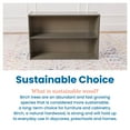 thumbnail image 6 of ECR4Kids Streamline 2-Shelf Single-Sided Storage Cabinet, 24in, Classroom Furniture Grey Wash, 6 of 9