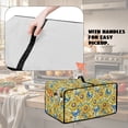 thumbnail image 5 of Renewold Toaster Oven Protection Case with Accessory Pockets Dustproof Microwave Oven Air Fryer Protector Polyester Small Appliance Cover, 22.5 x 18.5 x 13 Inches, Butterfly Sunflower, 5 of 7