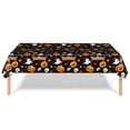 thumbnail image 4 of Halloween Tablecloth,Halloween Decorations, 54x108 Inch Disposable Plastic Table Cover for Rectangle,Pumpkin Spider Ghost Table Cloth for Home Indoor Outdoor Birthday Party Supplies (Black), 4 of 7