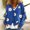 Blue, variant on Sentmoon Loose Cardigan Sweaters for Women Knitted Long Sleeve Regular Womens Winter Coats,Casual Fashion Womens Fashion Loose Fit Coats Orange L Deals of the Day Clearance