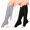 Open Toe Black White Gray, variant on 3 Pairs Open Toe Copper Compression Socks for Women & Men Circulation 15-20 mmHg - Better Blood Flow, Swelling , Best Support for Medical, Running, Nursing