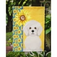 thumbnail image 3 of Summer Sunflowers Bichon Frise Flag Garden Size, 3 of 5