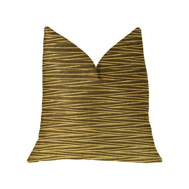 Plutus PBKR1908-2626-DP Valentina Coussin Décoratif de Luxe Texturé en Bronze, 26 x 26 Po