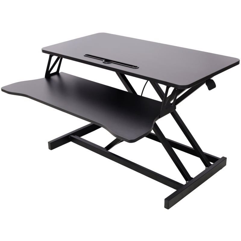Adjustable Height Standing Laptop Desk,Adjustable Sit to Stand Up Workstation  with Keyboard Tray,Black