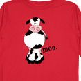 thumbnail image 4 of Inktastic Cow-moo. Boys or Girls Long Sleeve Toddler T-Shirt, 4 of 5