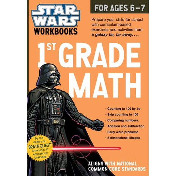 Pre-Owned Star Wars Workbook - Grade 1 Math! Paperback