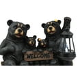 thumbnail image 6 of Ebros Beacon Of Happiness Rustic Black Bear Family Welcome Sign Statue With Solar LED Light Lantern, 6 of 6